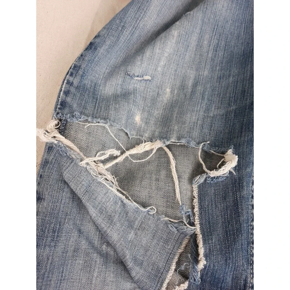 Levis 527 Jeans Mens 34 35x32 Boot Distressed Thrashed Mid Rise‎ Cowboy Western